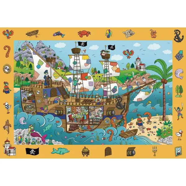 Spy Guy puzzle 100 pezzi Nave dei pirati - Trefl immagine 2