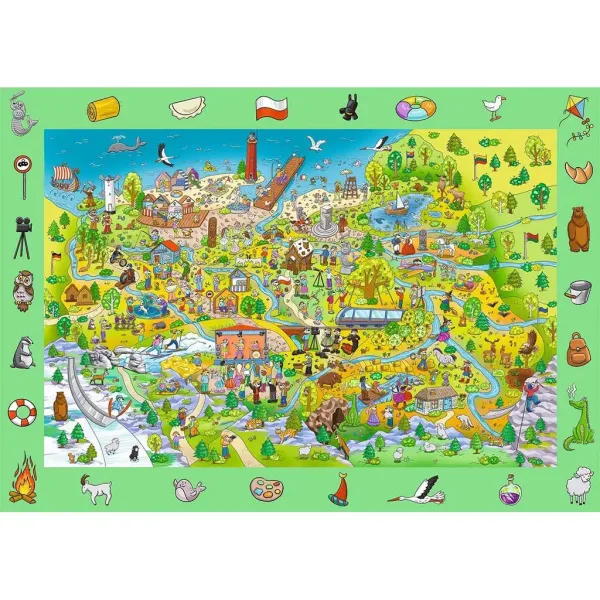 Spy Guy puzzle 100 pezzi Polonia - Trefl immagine 2