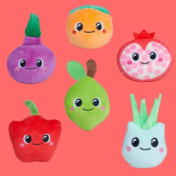 Squeezlings peluche morbido da collezione di verdura e frutta, 2ª serie, 1 pezzo - Simba Toys immagine 2