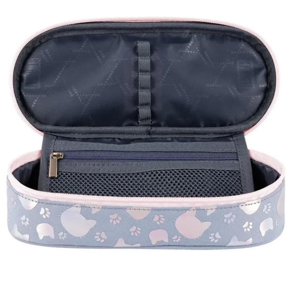 St.Right: Astuccio ovale con gatti dargento 23cm immagine 2