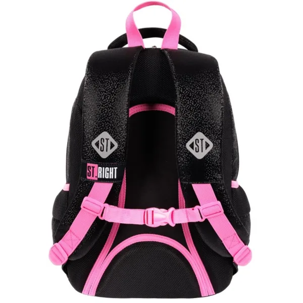 St.Right Black Glitter zaino scolastico, zaino BP26 39x27x17cm immagine 2