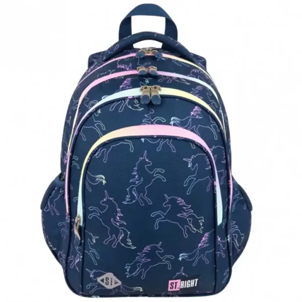 St.Right: Dream Unicorno zaino scolastico a quattro scomparti immagine 1