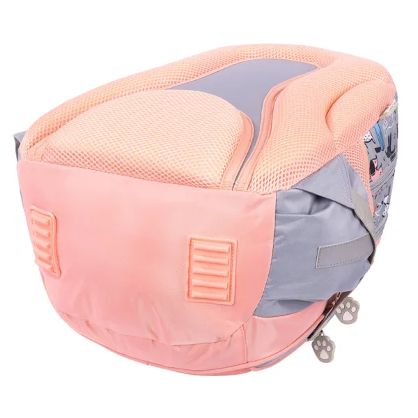 St.Right My Little Friends Grey York zaino scolastico a quattro scomparti, 40x28x18 cm immagine 4