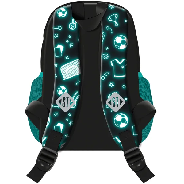St.Right Neon calcio zaino scolastico, zaino BP70 32x22x11,5cm immagine 2