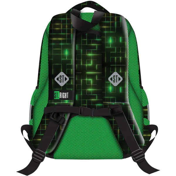 St.Right Neon zaino scolastico con motivo gamer controller, modello BP26 39x27x17cm immagine 2