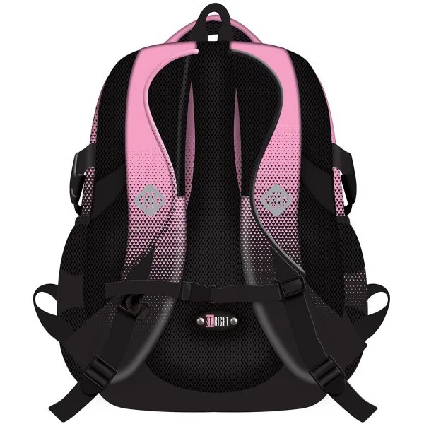 St.Right Pink Gradient zaino scolastico rosa-nero sfumato, modello BP01, 43x32x21 cm immagine 2