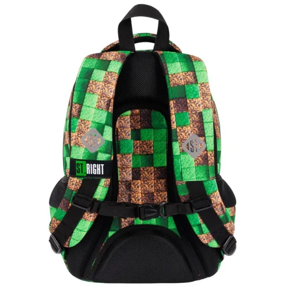 St.Right Pixel Cubes zaino scolastico ergonomico a tre scomparti, modello BP26 39x27x17 cm immagine 2