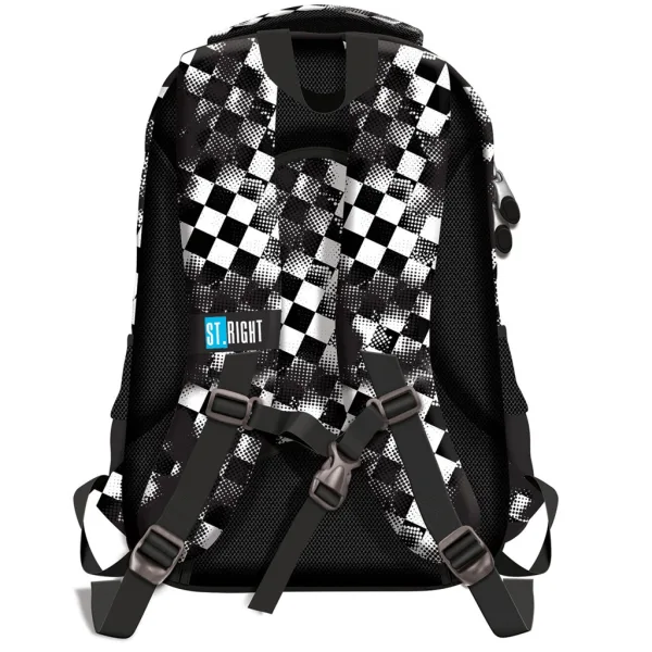 St.Right Race Check zaino scolastico ergonomico BP73 46 x 31 x 20 cm immagine 2