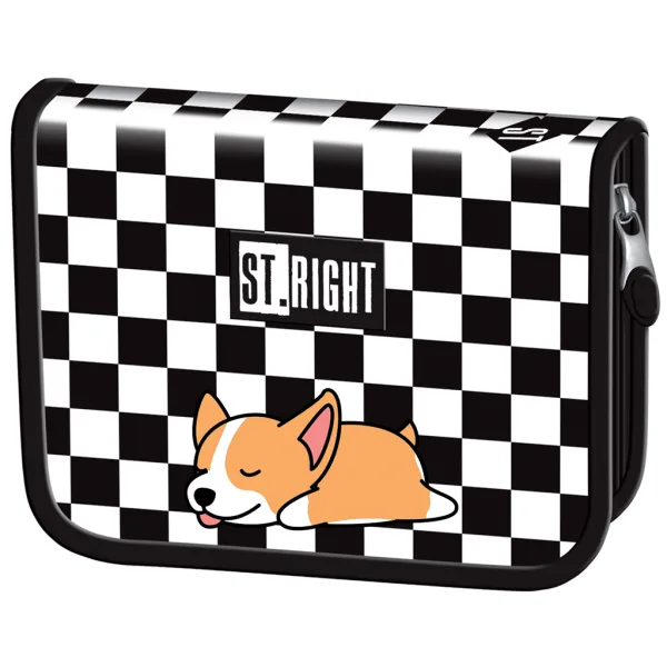 St.Right Sleepy Corgi astuccio pieghevole con cagnolino PC03 20,5x14x3,5cm immagine 1