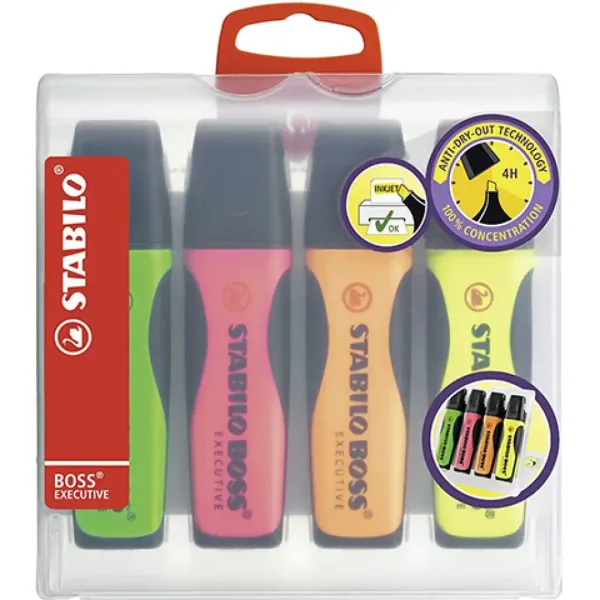 Stabilo: BOSS Executive evidenziatore in diversi colori set da 4 pezzi immagine 1