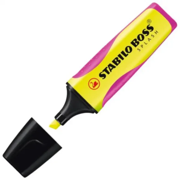 Stabilo: BOSS SPLASH evidenziatore 2-5mm colore giallo immagine 2