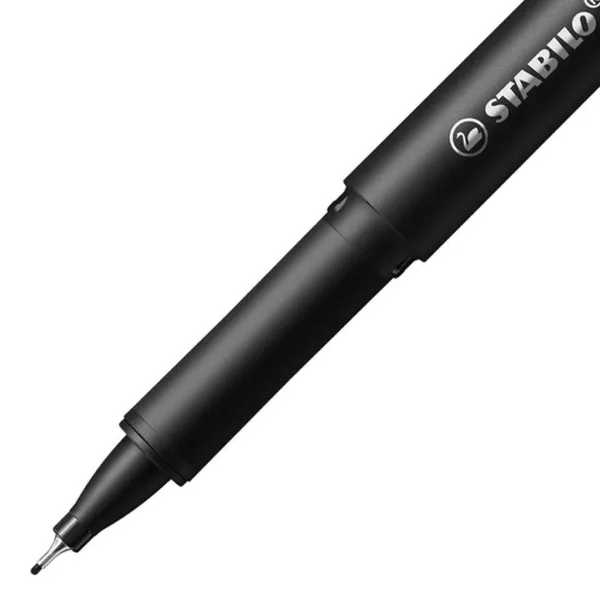 Stabilo: Dricer F penna a punta fine nera 0,4 mm immagine 2