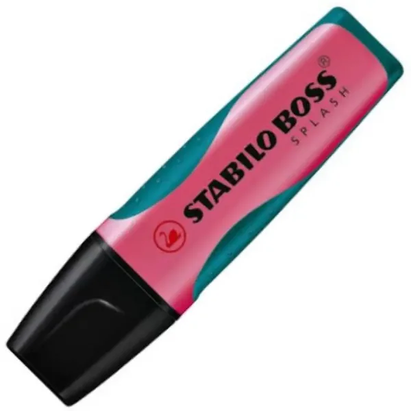 Stabilo: Evidenziatore BOSS SPLASH 2-5mm colore rosa immagine 1
