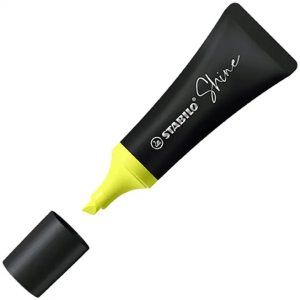 Stabilo: Evidenziatore Shine colore giallo immagine 1
