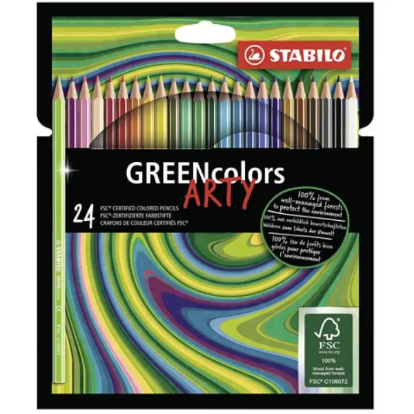 Stabilo: GREENcolors Arty set di 24 matite colorate immagine 1