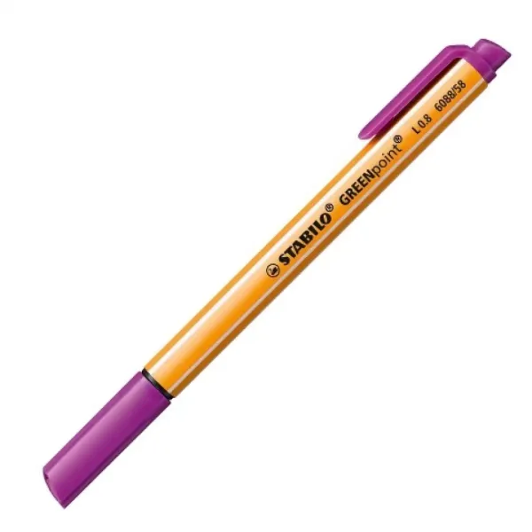 Stabilo: GREENpoint pennarello a punta in fibra 0,8 mm colore viola immagine 1