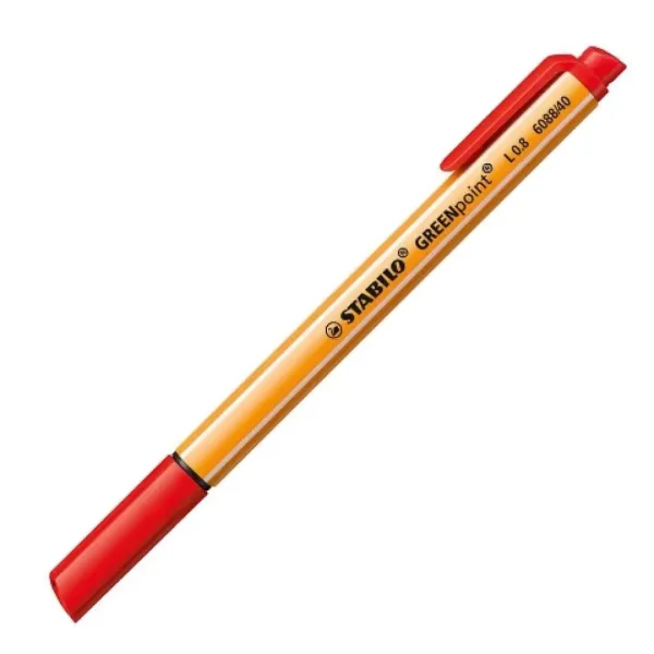 Stabilo: GREENpoint pennarello a punta in fibra 0,8 mm di colore rosso immagine 1
