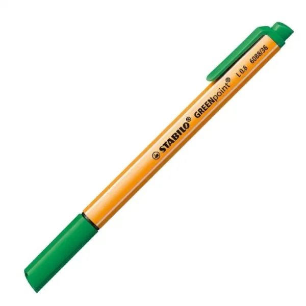 Stabilo: GREENpoint pennarello a punta in fibra 0,8 mm di colore verde immagine 1