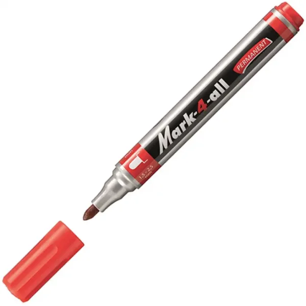 Stabilo: Mark-4-All pennarello a sfera ad alcol colore rosso immagine 2