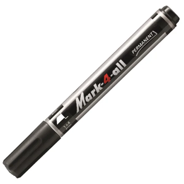 Stabilo: Mark-4-All pennarello alcolico a punta tronca colore nero immagine 1