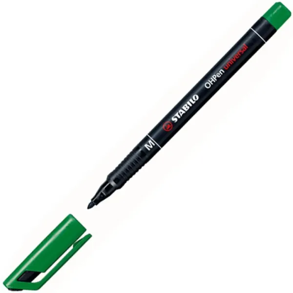 Stabilo OHPen universal M pennarello alcolico verde 1mm immagine 2