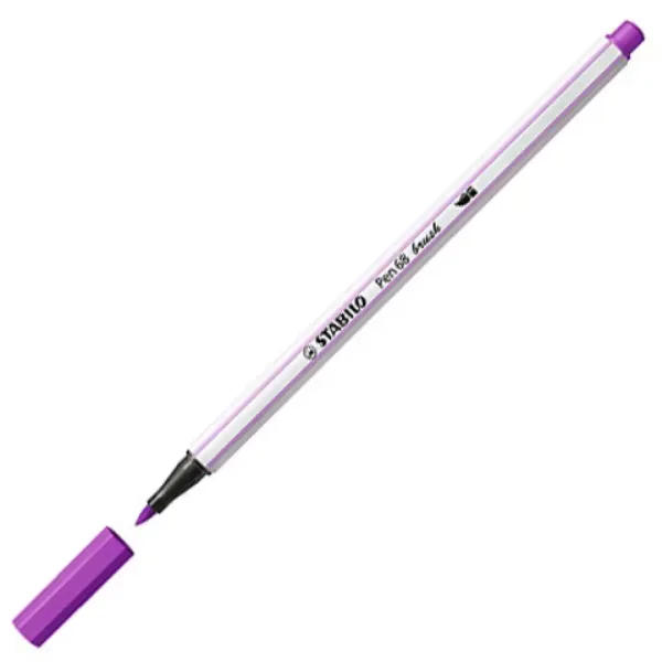 Stabilo: Pen 68 pennarello pennello colore viola immagine 1