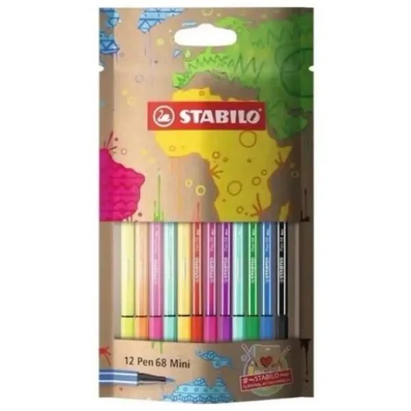 Stabilo: Pen 68 mini set di 12 pennarelli colorati immagine 1