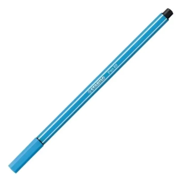 Stabilo: Pen 68 pennarello fluo colore blu con punta da 1mm immagine 1