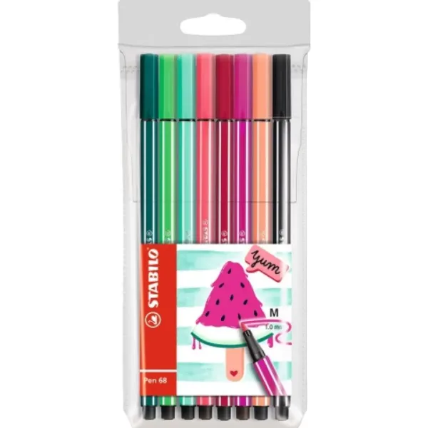 Stabilo: Pen 68 set di pennarelli colorati al profumo di anguria, 8 pezzi immagine 1