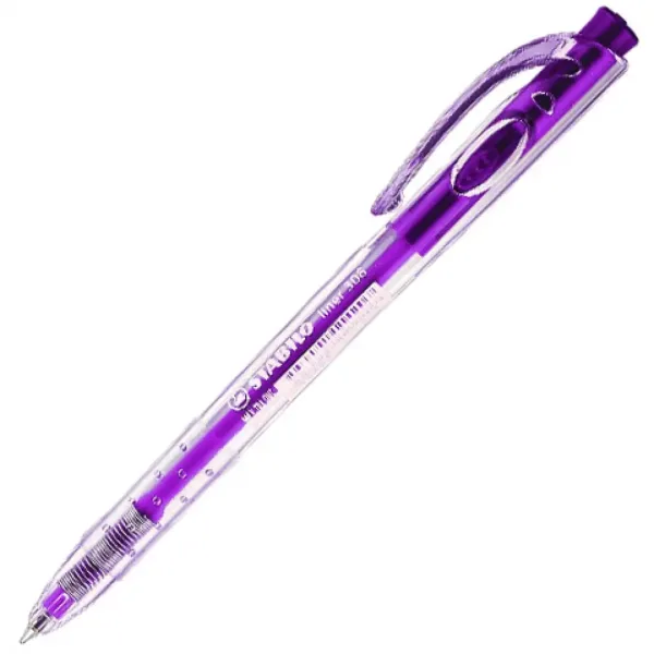 Stabilo: Penna a sfera Liner colore viola 0,38mm immagine 1