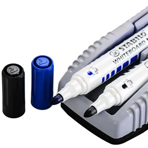 Stabilo: Plan WhiteBoard marker blu e nero + spugna immagine 3
