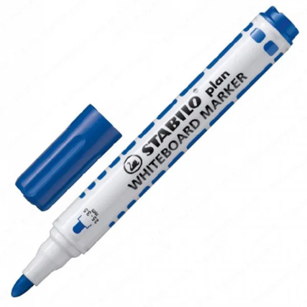 Stabilo: Plan WhiteBoard marker pennarello per lavagna in colore blu immagine 2