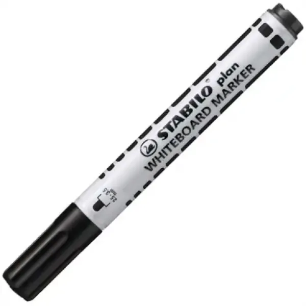 Stabilo: Plan WhiteBoard marker pennarello per lavagna in colore nero immagine 1