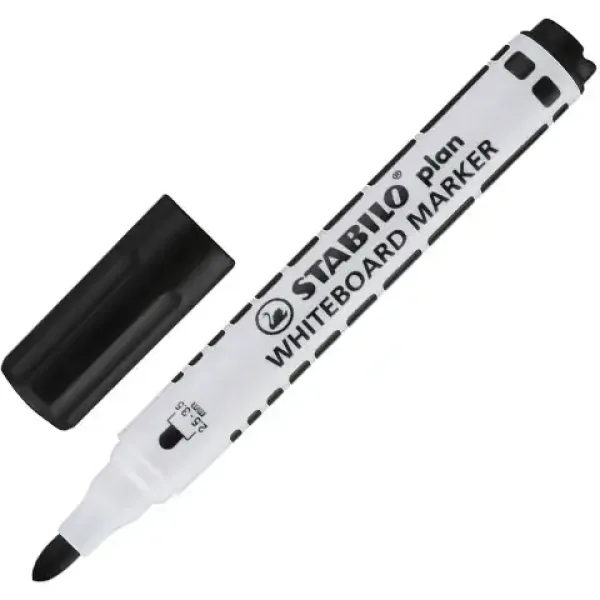 Stabilo: Plan WhiteBoard marker pennarello per lavagna in colore nero immagine 2