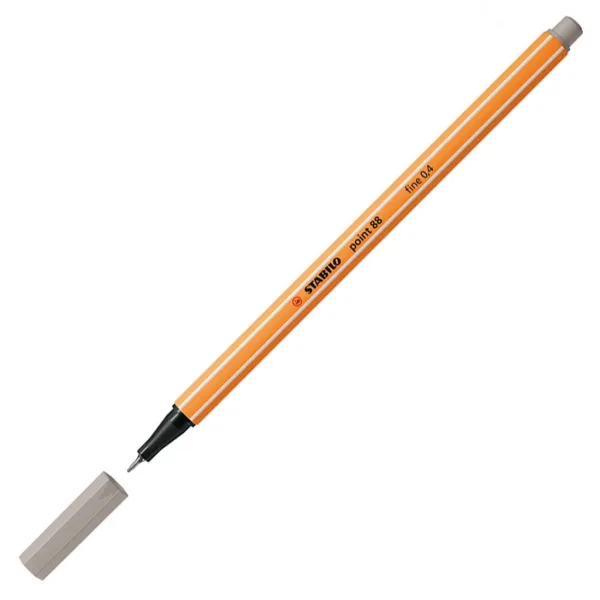 Stabilo: Point 88 fineliner 0,4 mm, colore grigio caldo immagine 1