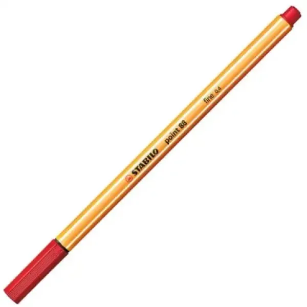 Stabilo: Point 88 penna a punta fine 0,4 mm di colore rosso immagine 1