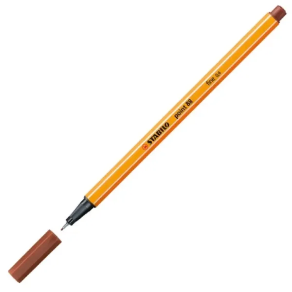 Stabilo: Point 88 penna a punta fine 0,4 mm di colore rosso mattone immagine 2