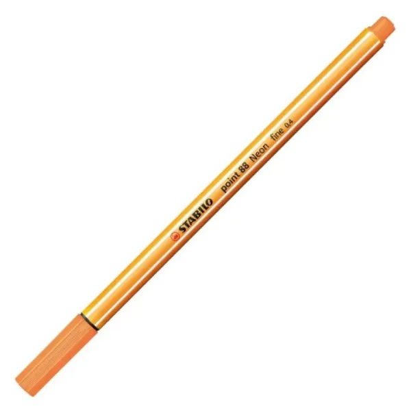 Stabilo: Point 88 penna a punta fine 0,4 mm in colore arancione neon immagine 1