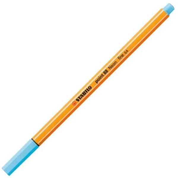 Stabilo: Point 88 penna a punta fine 0,4 mm in colore blu neon immagine 1