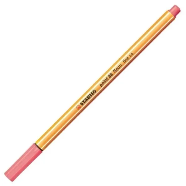 Stabilo: Point 88 penna a punta fine 0,4 mm in colore neon rosso immagine 1