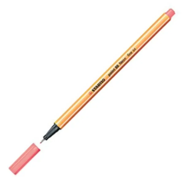 Stabilo: Point 88 penna a punta fine 0,4 mm in colore neon rosso immagine 2