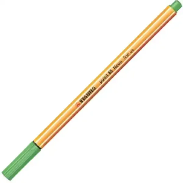 Stabilo: Point 88 penna a punta fine 0,4 mm in colore verde neon immagine 1