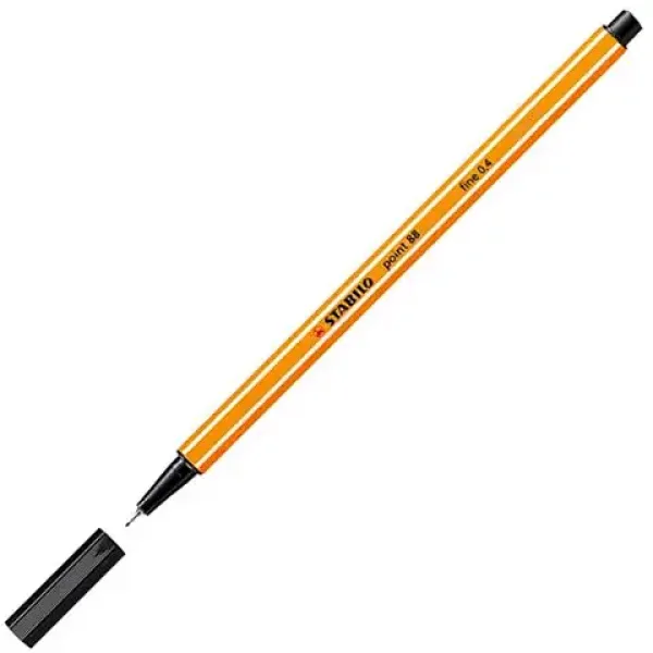 Stabilo: Point 88 penna a punta fine colore nero 0,4mm immagine 2