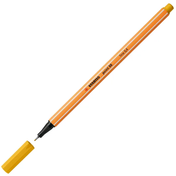 Stabilo Point 88, pennarello a punta fine 0,4 mm, colore giallo curry immagine 1