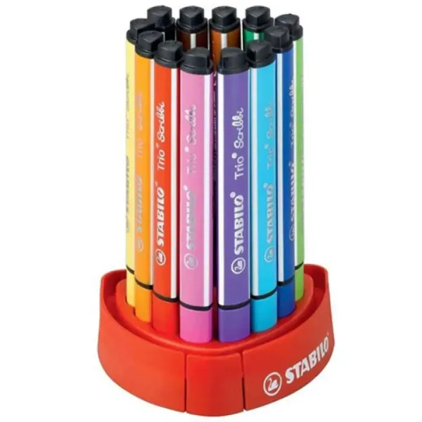 Stabilo: Set di pennarelli da tavolo Trio Scribbi 12 pezzi immagine 3