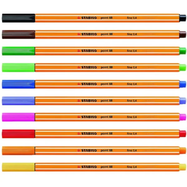 Stabilo: Set di penne a punta fine Point 88, confezione da 10 pezzi immagine 2