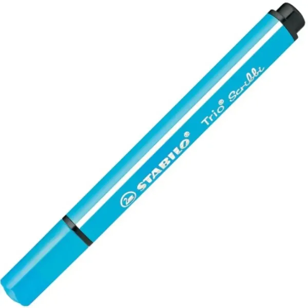 Stabilo: Trio Scribble pennarello triangolare colore azzurro immagine 1
