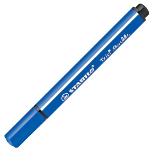 Stabilo: Trio Scribble pennarello triangolare colore blu immagine 1