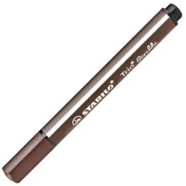 Stabilo: Trio Scribble pennarello triangolare colore marrone immagine 1