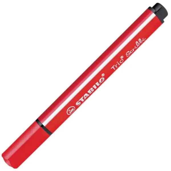 Stabilo: Trio Scribble pennarello triangolare colore rosso immagine 1